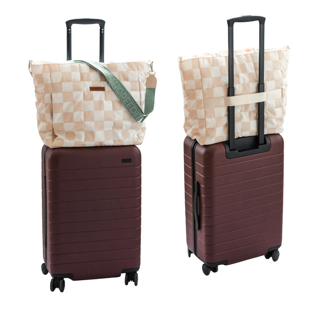 Checkered Yoga Tote Bag