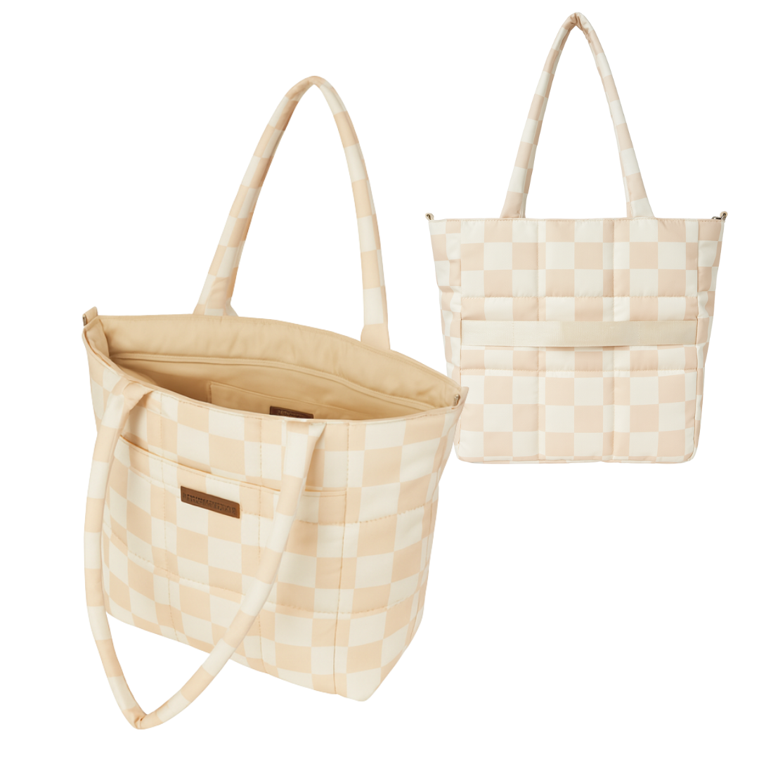 Checkered Yoga Tote Bag