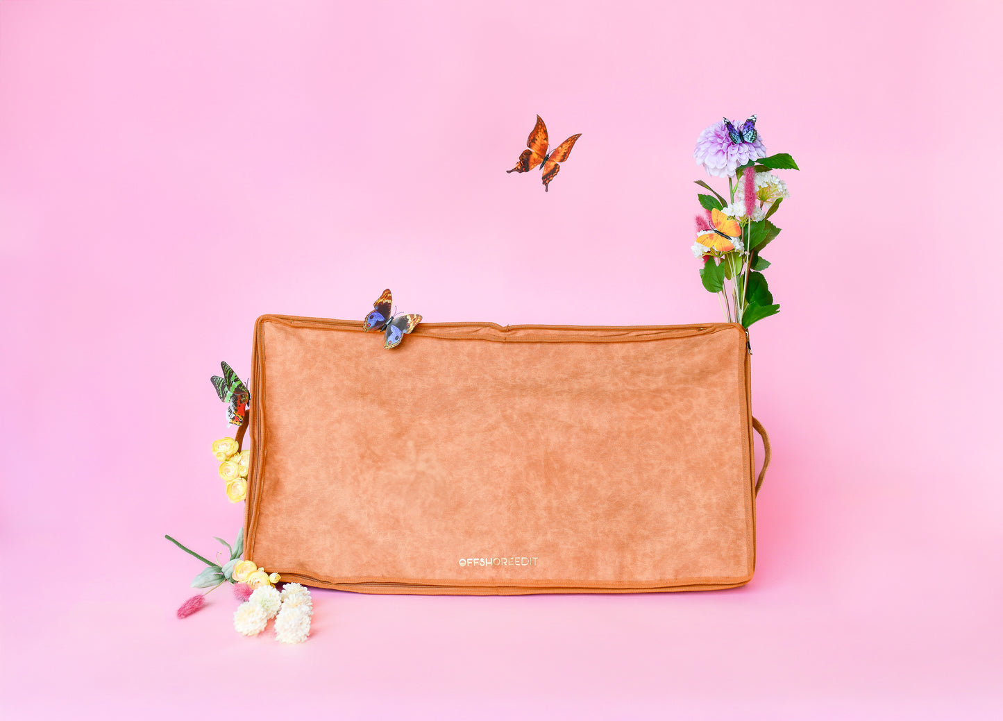 Vegan Leather Underbed Storage with wheels