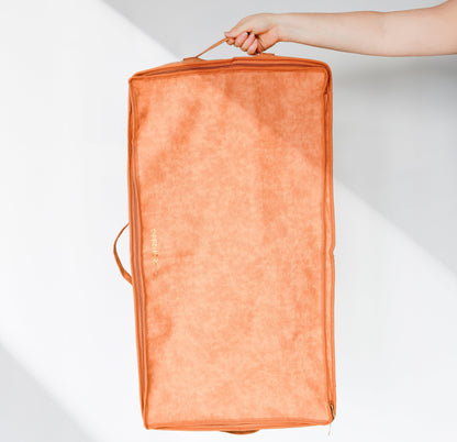 Vegan Leather Underbed Storage with wheels
