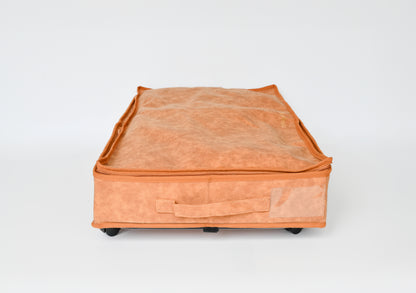 Vegan Leather Underbed Storage with wheels
