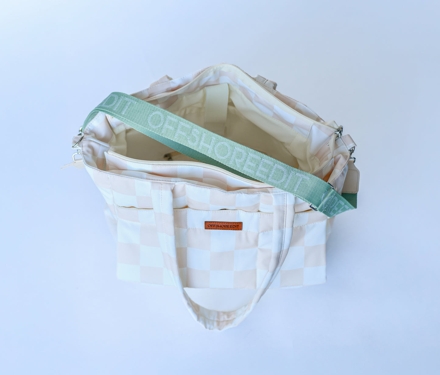 Checkered Yoga Tote Bag